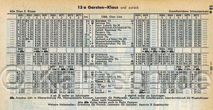 AT-Steyertalbahn- Fahrplan 1979 --Österreich, Sommer 1979__Datei- 1979 Sommer