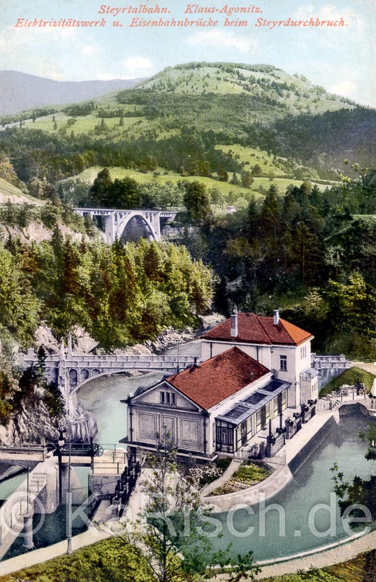 125 - AT-Steyrtalbahn- 34,5 km - - Österreich, Steyrdurchbruch, 1910-2