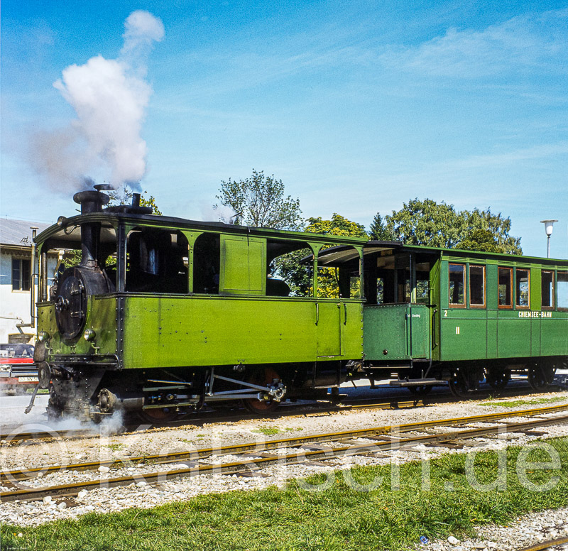 Chiemseebahn -  Chiemseebahn, Tramwylok _Karsten Risch - 1991_KR40099-Bearbeitet