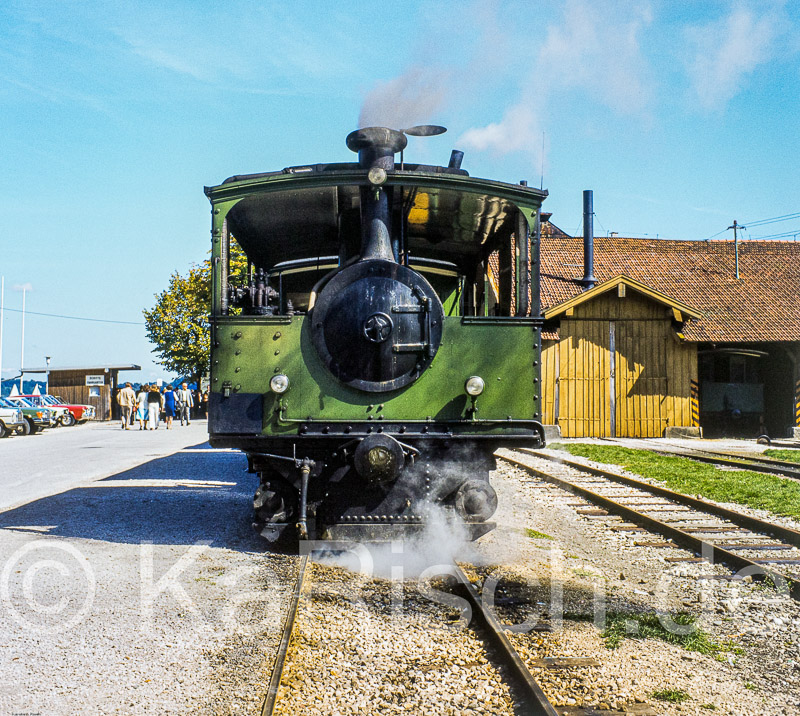 Chiemseebahn - Prien-Sock -  Chiemseebahn, Tramwylok _Karsten Risch - 1991_KR40098-Bearbeitet