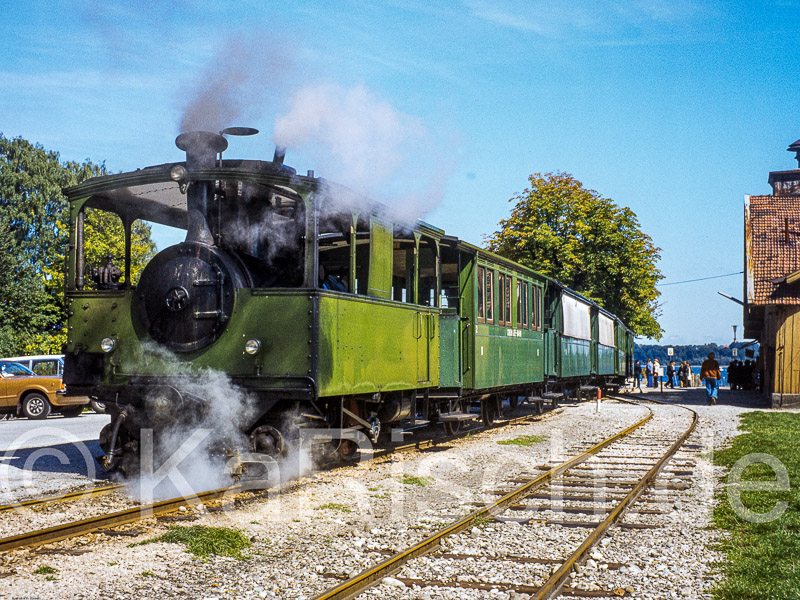 Chiemseebahn - Prien-Sock -  Chiemseebahn, Tramwylok _Karsten Risch - 1991_KR40102-Bearbeitet