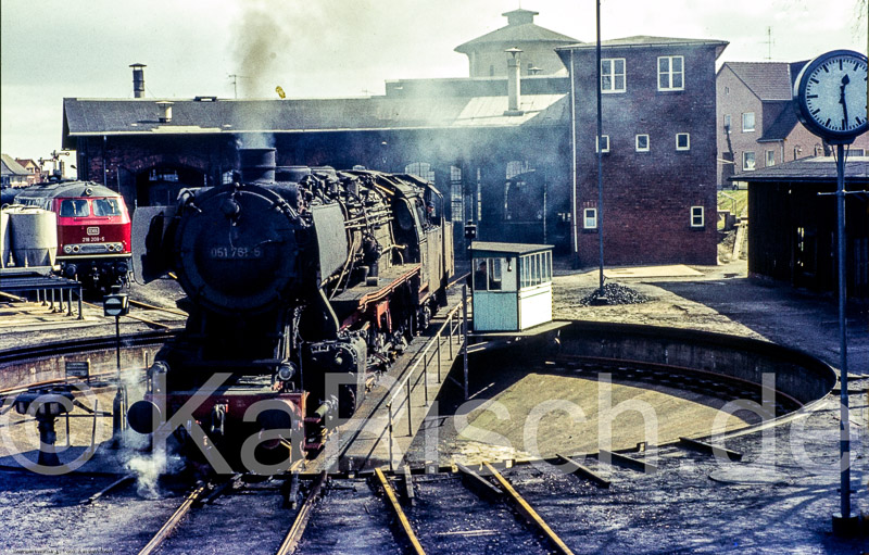 DB 116 52,1 Bw --  Soltau, 1975 _Eisenbahnstiftung - Foto- Karsten Risch - 1975_KR70650-Bearbeitet
